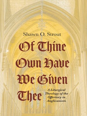 cover image of Of Thine Own Have We Given Thee